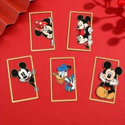 Resim 1 Adet Lisanslı Mickey & Minnie Mouse Metal Kitap Ayracı - Altın Çerçeve ile 4 Pozisyon Tasarımı, Canlı Kırmızı Arka Plan ve Puantiyeli Fiocco - Kitap Severler için Mükemmel Hediye, Sevgililer Günü, Doğum Günleri, Noel, Tatil Hediyesi | Karakter Tasarım | Kaliteli Metal Yapı 