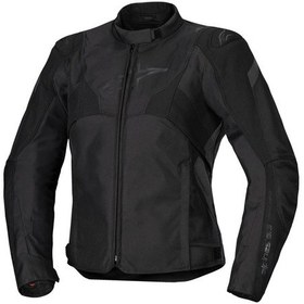 Resim Alpinestars Stella T-jaws V4 Wp Korumalı Kadın Motosiklet Montu Siyah Siyah 