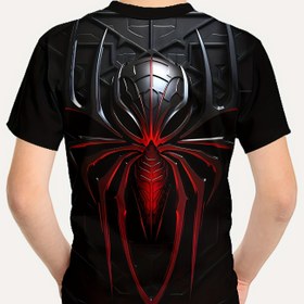 Resim Erkek Çocuklar için 3D Örümcek Baskılı Kısa Kollu Tişört - Günlük & Spor, Nefes Alabilen Polyester, Makinede Yıkanabilir, Yuvarlak Yaka - İlkbahar/Yaz Dış Aktiviteleri için Mükemmel 