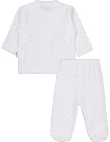 Resim Albimini Tavşanlı Ayı Patikli 2Li Pijama Takım 1-6 Ay Pijama Takımı - Ekru - Ekru / 3-6 Ay 