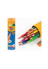 Resim Bic Kids Evolution Kuru Boya Kalemi 12+1 Metal Tüp . 