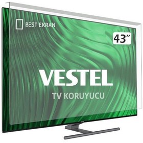 Resim Bestekran Vestel Uyumlu 43UD8200 TV EKRAN KORUYUCU - 43" inç 108 Ekran Tv koruyucu 