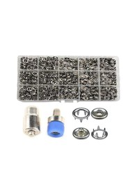 Resim 200 Set 10.5 Mm Metal Çıt Çıt ve Saklama Kutusu 
