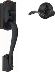 Resim Nacario NrcrioShop (Aged Bronze) - FE285-CAM-ACC-RH Camelot Lower Handleset for Electronic Keypad with Acce 