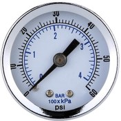 Resim Xiyyadms Yüksek Kaliteli 0-60 Psı Hidrolik Basınç Göstergesi - Çelik Kasa 