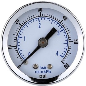 Resim Xiyyadms Yüksek Kaliteli 0-60 Psı Hidrolik Basınç Göstergesi - Çelik Kasa 