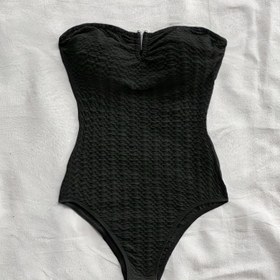 Resim Kadınlar için Şık Siyah Büstiyer Body - Seksi Zayıflatan Bel Sıkıştırma Tasarımı, Askısız Dokulu Kumaş, İlkbahar/Yaz Modası İçin Mükemmel 