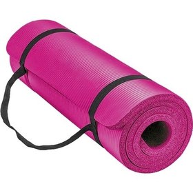 Resim 15 Mm Sırtta Taşıma Askılı Pilates Minderi 1.5 Cm Pilates Matı Yoga Aerobik Egzersiz Minderi Pembe 