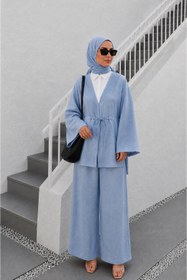 Resim bellura Önden Bağlamalı Kimono Takım 