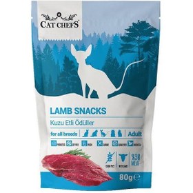 Resim Cat Chefs Lamb Snacks Kuzu Etli Yetişkin Kedi Ödül Maması 80 G 