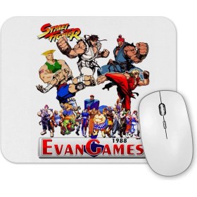 Resim Baskı Dükkanı Street Fighter Evan Games 1988 Mouse Pad 