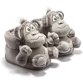 Resim Twigy Monkey Unisex Hayvanlı Panduf Gri 36/43 