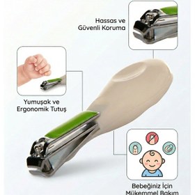 Resim Yenidoğan Uyumlu Ergonomik Bebek Tırnak Makası - Güvenli Ve Kolay Kesim 