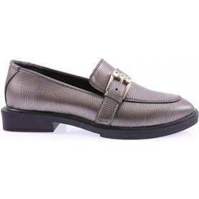 Resim Dgn 217-22k Kadin Ön Kemer Tokali Oxford Ayakkabi 217-1986-R11414 Platin 