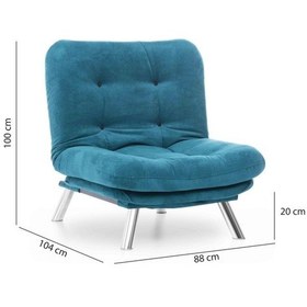 Resim Pafu Misa Tekli Kanepe - Petrol Diğer 