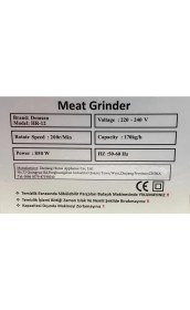 Resim Demsan 12 no 850W Kıyma Çekme Makinesi 