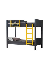 Resim Setaymobilya Ranza, Asya Ayrılabilir Ranza, Antrasit - Sarı 