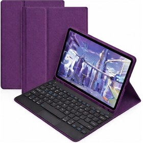 Resim Microcase Honor Pad 10 12.1 İnch Tablet İçin Bluetooth Touchpad Klavye + Standlı Kılıf - Bkk5 