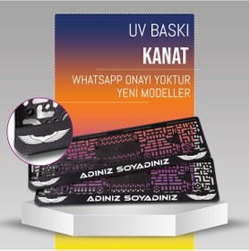 Resim Kanat Plakalık, 2 Adet Premium Uv Baskı, Plakalıkhane 