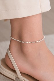 Resim Dorika Toplu Doğal İnci Halhal - 27 CM / SARI 