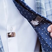 Resim Erkekler için Şık Paslanmaz Çelik Manyetik Kravat Klipsi - Parlak Yüzeyli, Görünmez Tasarım, Kravatları Güvenli Bir Şekilde Tutmak İçin Mükemmel, Şık Beyefendiler İçin İdeal Hediye 