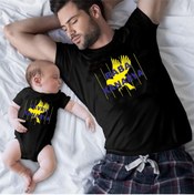 Resim venüsdijital Baba Yavru Kanarya Tshirt Zıbın(tekli Üründür Kombin Yapmak Için 2 Adet Sepete Ekleyiniz) 