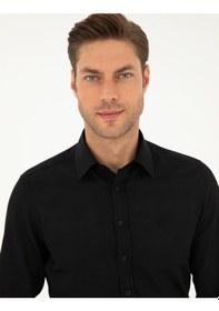 Resim Pierre Cardin Erkek Siyah Gömlek Desenli 50298071-vr046 Siyah 