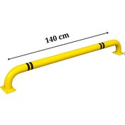 Resim Hayat Trafik Şerit Ayırıcı Bariyer , Oto Park Araç Stoperi, Otopark Demiri Sarı 140 cm x 2 mm 