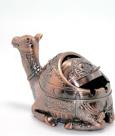Resim Metal Deve Figürlü Küllük Dekoratif Hediyelik 