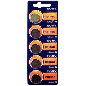 Resim Düğme Pil 3 Volt Sony CR1620 Lithium Pil 
