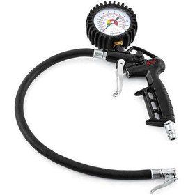 Resim Lastik Şişirme Hava Jakı Basınç Ölçerli 0-220 Psi Analog 