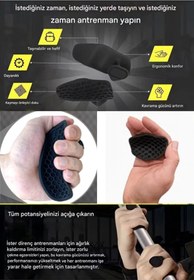 Resim MİNGODAN Dambıl Fitness Ağırlık Kavrama Pedi Kondisyon, Barfiks, Egzersiz Aletleri İçin Kaymaz Avuç İçi Ped 