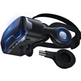 Resim Fogy Sanal Gerçeklik Gözlüğü Kulaklıklı 3D Vr Filmler & Video Oyunları Tüm Telefonlara 
