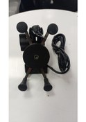 Resim Motosiklet Metal Telefon Tutucu USB Sarjlı 