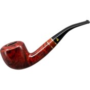Resim Şahin Üç Yıldız 196 9mm. Filtreli Ebonit Saplı Pipo 