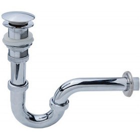 Resim Lavabo Gideri Krom Lavabo Sifonu Çap32 Mm U Borulu - Donau 320-005 Gri 