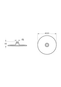 Resim Artema Rain L A45708sta Duş Başlığı, Krom Gümüş 