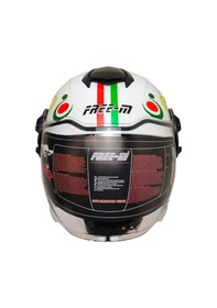 Resim Free M Double Güneş Vizörlü Sertifikalı Motosiklet Yarım Kask 
