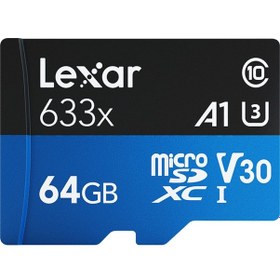 Resim Springsun Lexar 633x 64gb Tf Kart Yüksek Performanslı Micro Sd Kart Class10 U3 A1 V30 Yüksek Hızlı Tf Kart Telefon Kamera Dashcam 