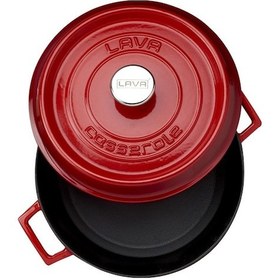Resim Lava Döküm Yuvarlak Tencere Trendy Çap 28Cm 