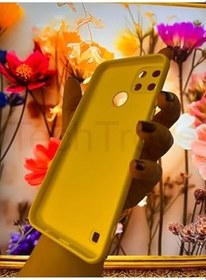 Resim Realme C25Y Ve Realme C21Y Kılıf İçi Kadife Lansman Silikon Kapak Sarı 