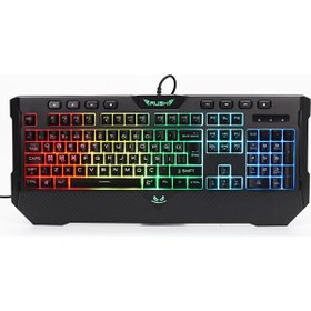 Resim Rush Bomber RK811 Mekanik Hisli Işıklı Gaming Oyuncu Klavye 