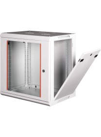 Resim Lande - 12U 19" Duvar Tipi Rack Kabinet - Genişlik: 600 mm | Derinlik: 450 mm - Açık Gri (Demonte) 