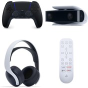 Resim Ps5 Kablosuz Kumanda siyah + Media kumanda+ Ps5 Hd Kamera + Sony Pulse 3D Kablosuz Kulaklık (Beyaz) 