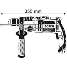 Resim Bosch GSB 21-2 RCT Profesyonel 1300 Watt Elektrikli Darbeli Matkap Mavi Renkli Güçlü Performans 