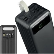 Resim Powerway TX60 Siyah 60000 Mah Çoklu Çıkış Dijital Göstergeli Ekstra Kablolu Powerbank 