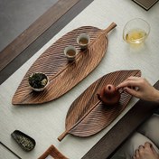 Resim 1 adet Ahşap Tepsi, Yaprak Şekilli Servis Tepsisi, Kahvaltı, Tatlı, Ekmek, Atıştırmalık, Sushi, Çok Fonksiyonlu Tabak İçin Uygun, Dayanıklı Çay Tepsisi, Ev Mutfak Restoran Otel İçin, Mutfak Malzemeleri, Masa Dekorasyonu 