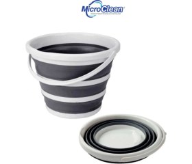 Resim 12,8 Lt Katlanır Silikon Su Kovası Banyo Temizlik Kovası 