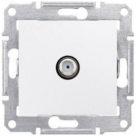 Resim Schneider Elektrik Sedna Beyaz Sat Prizi Sonlu Çerçevesiz 