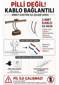 Resim Merwish Flüt Led Aplik 35 Cm Duvar Aydınlatma 4000k Doğal Beyaz Işık Kablo Bağlantılı 220v Modern Tasarım Siyah 